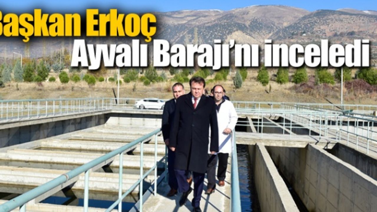 Başkan Erkoç, Ayvalı Barajı’nda incelemelerde bulundu