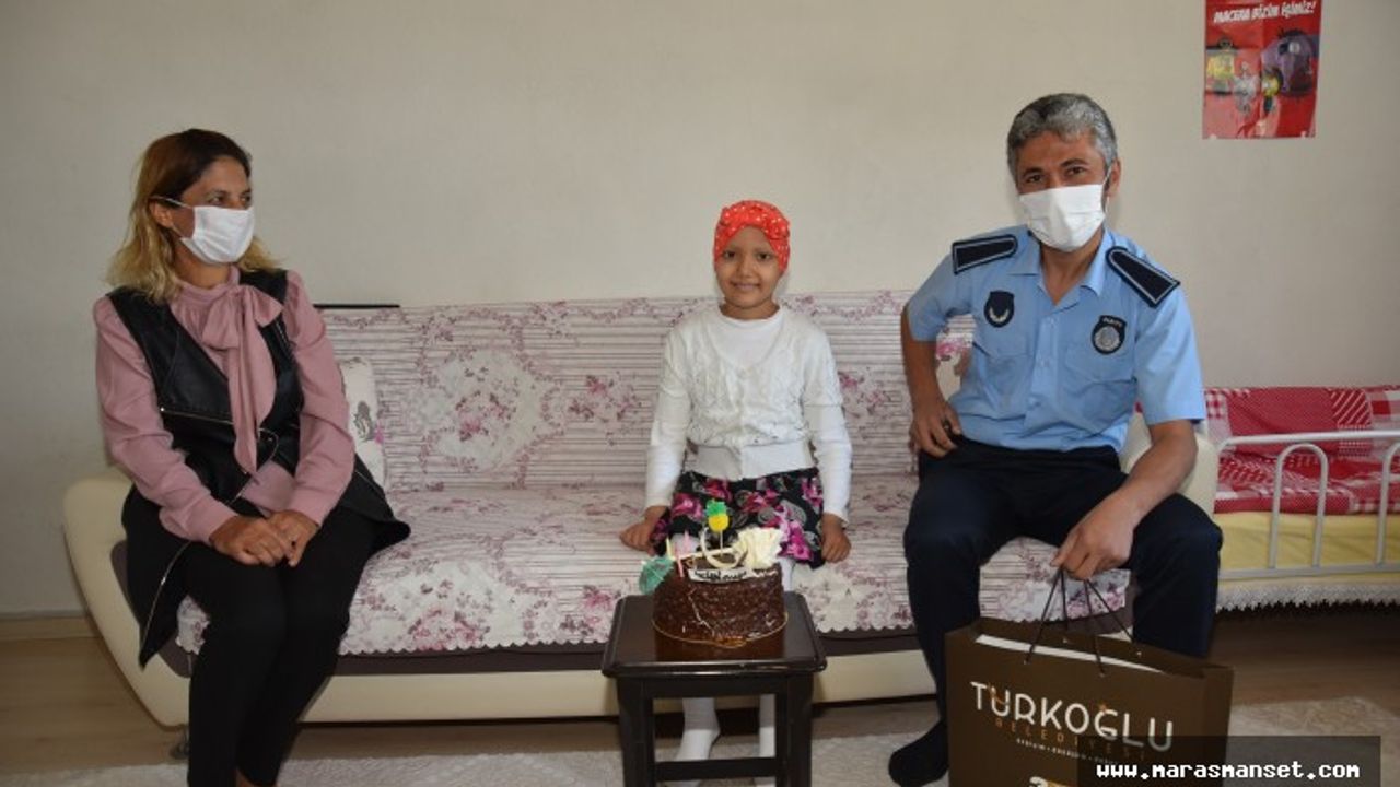 Nöroblastom hastası çocuğa doğum günü sürprizi