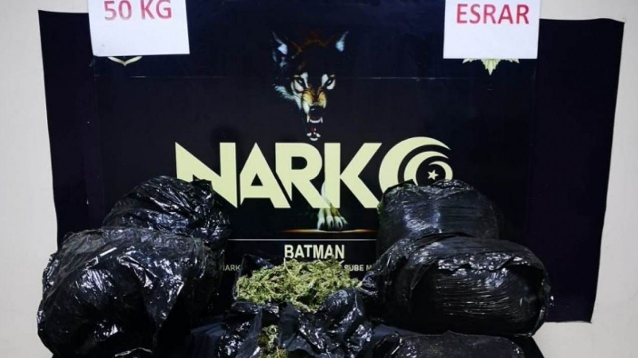 Batman’da şüpheli araçtan 50 kilo esrar çıktı: 1 kişi tutuklandı