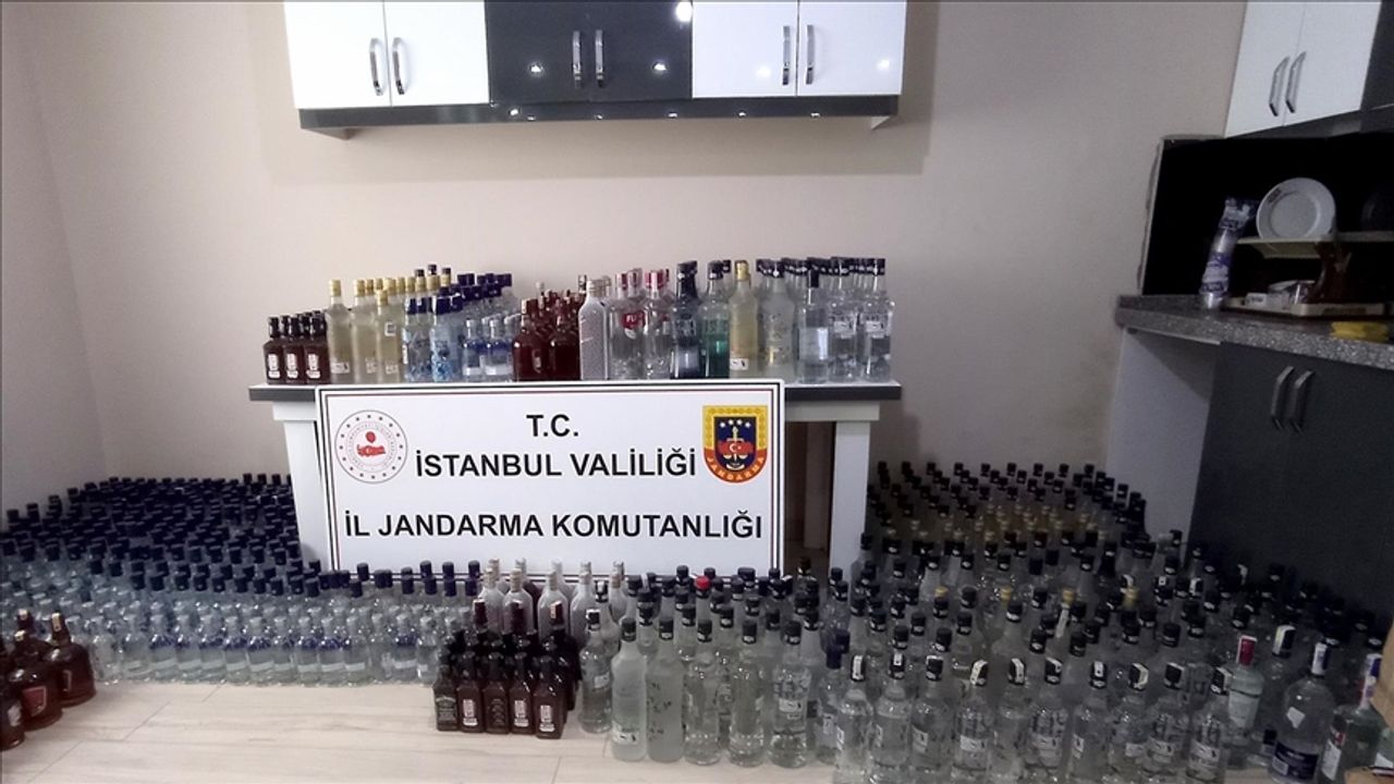 Kaçakçılık operasyonunda 6 bin şişe sahte içki ele geçirildi