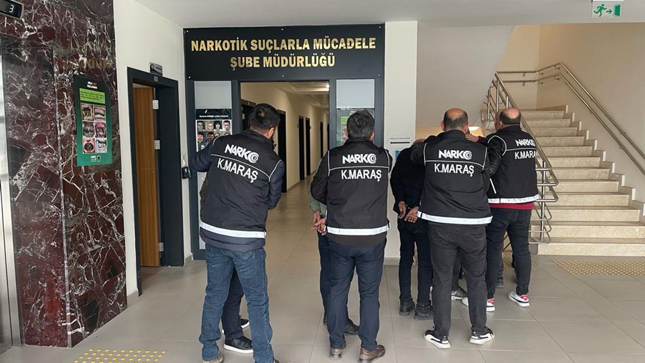 Kahramanmaraş'ta uyuşturucu operasyonunda 3 zanlı tutuklandı