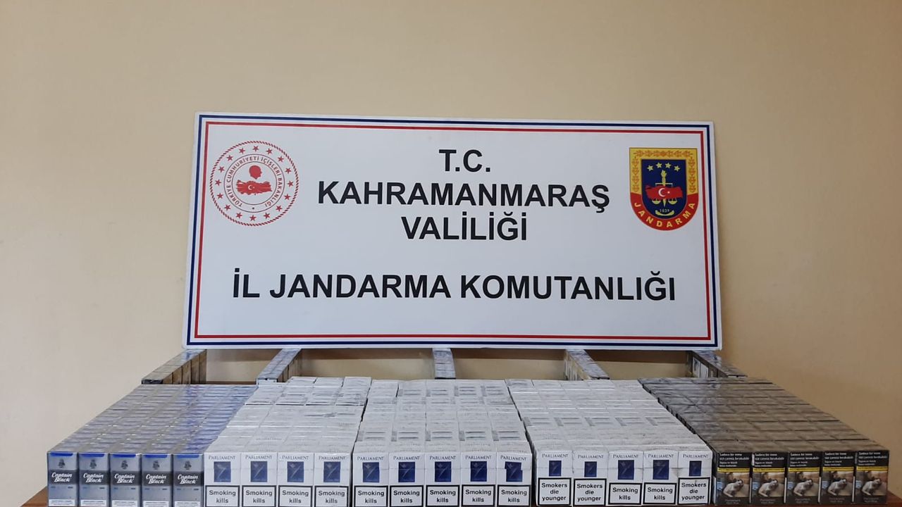 Kahramanmaraş'ta 470 paket gümrük kaçağı sigara ele geçirildi