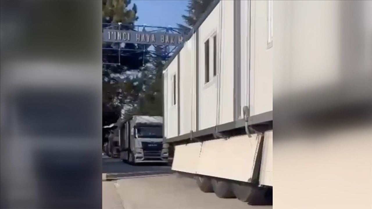 Askeri fabrikalarda üretilen konteynerler deprem bölgesine gönderiliyor