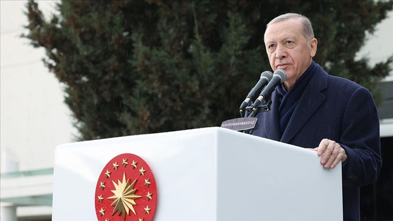 Cumhurbaşkanı Erdoğan: Kahramanmaraş'ta konut ve köy evi inşa etmek için kolları sıvadık