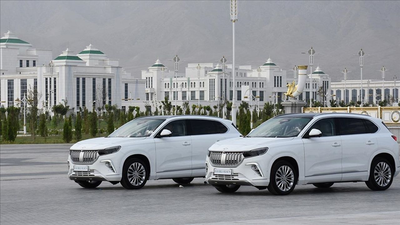 Togg araçları Türkmenistan'a törenle teslim edildi