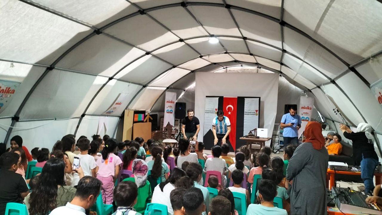 Kahramanmaraş'ta Çocuklar Minika Çadırı’nda doyasıya eğlendi