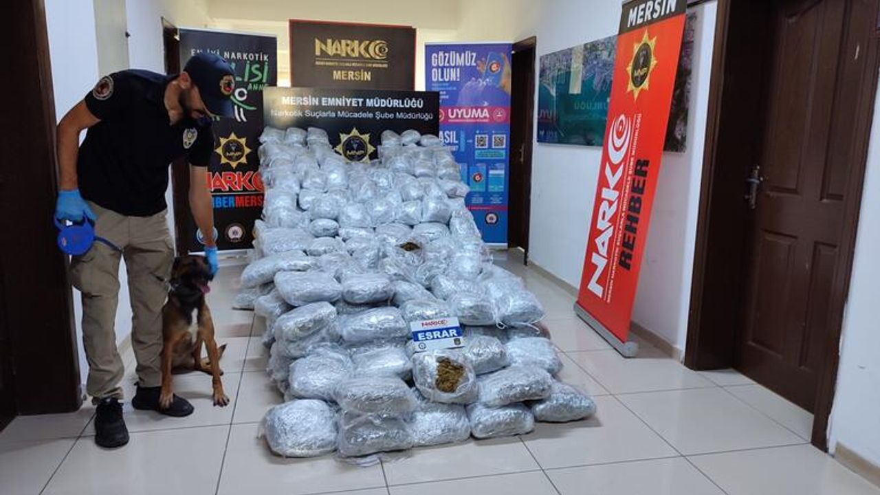 Mersin ve Diyarbakır'da 389 kilogram uyuşturucu ele geçirildi