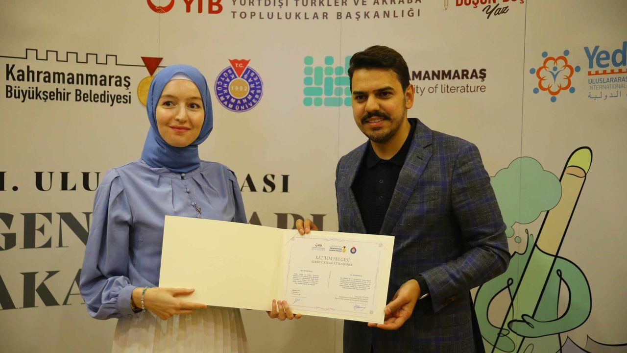 Genç Yazarlar Akademisi töreni Kahramanmaraş'ta düzenlendi