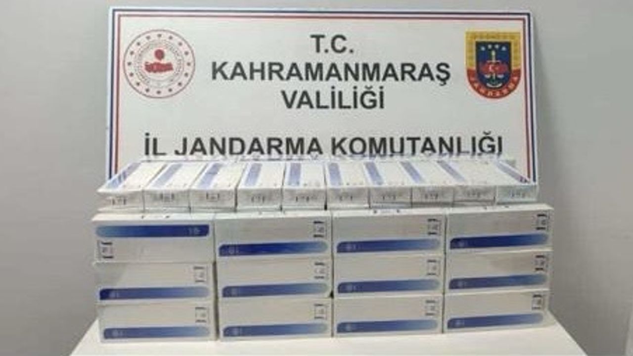 Türkoğlu'nda 1680 paket kaçak sigara ele geçirildi