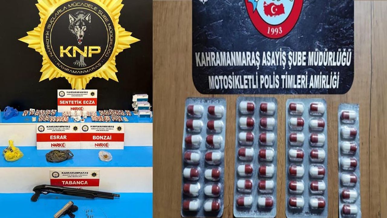 Kahramanmaraş'ta 1 haftada 66 şahıs tutuklandı