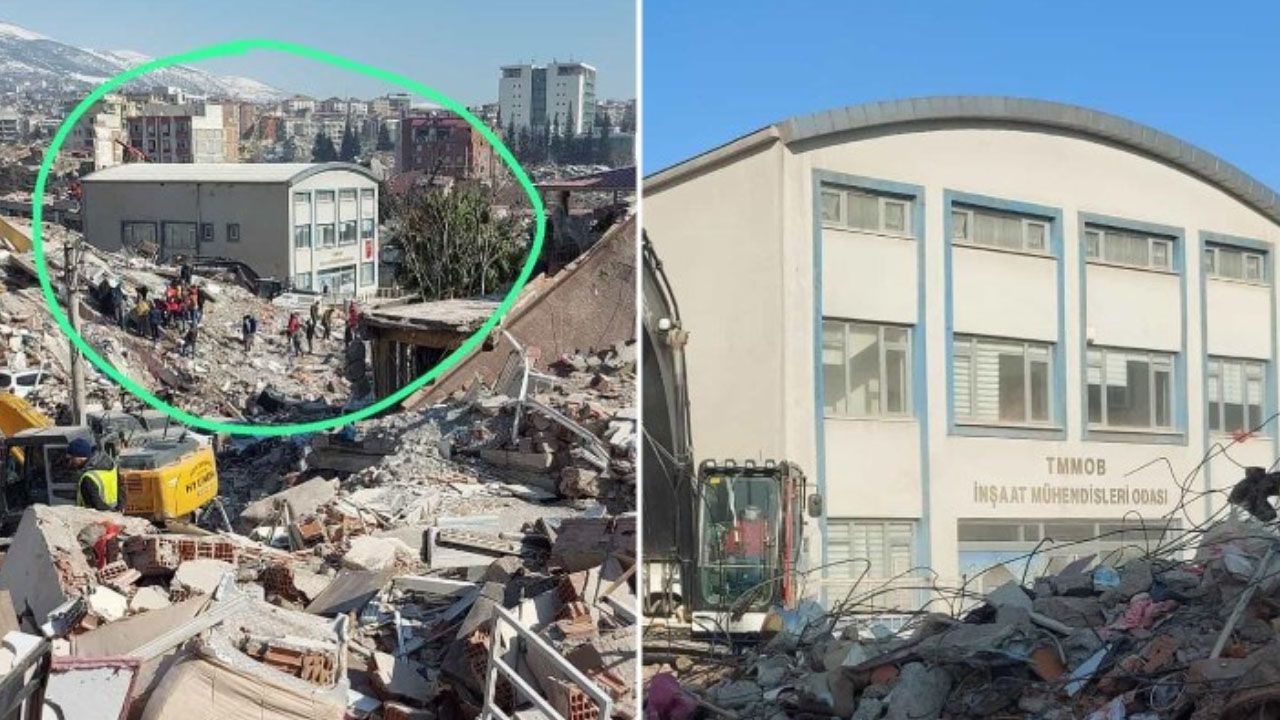 Depremlerde bölge de tek yıkılmayan binaydı yıkılması gündemde