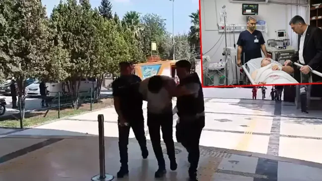 Nöbetçi polisi bıçakla yaralayan şüpheli tutuklandı