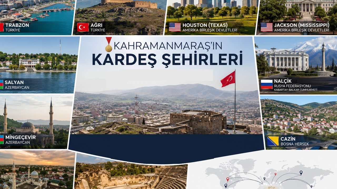 Kahramanmaraş'ın Kardeş Şehirleri Hangileri? İşte 10 Resmi K