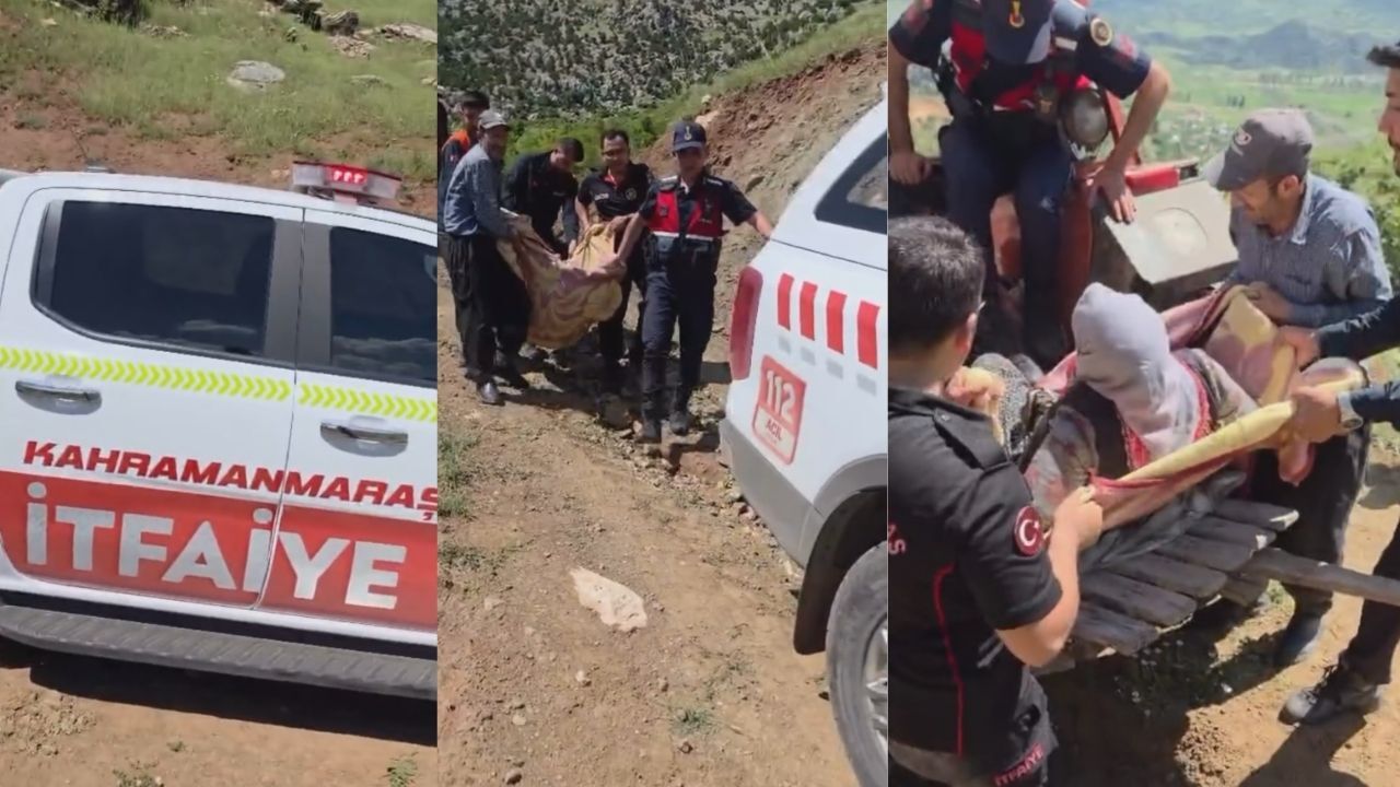 Onikişubat'ta dağlık alanda ayağı kırılan vatandaş ekiplerce