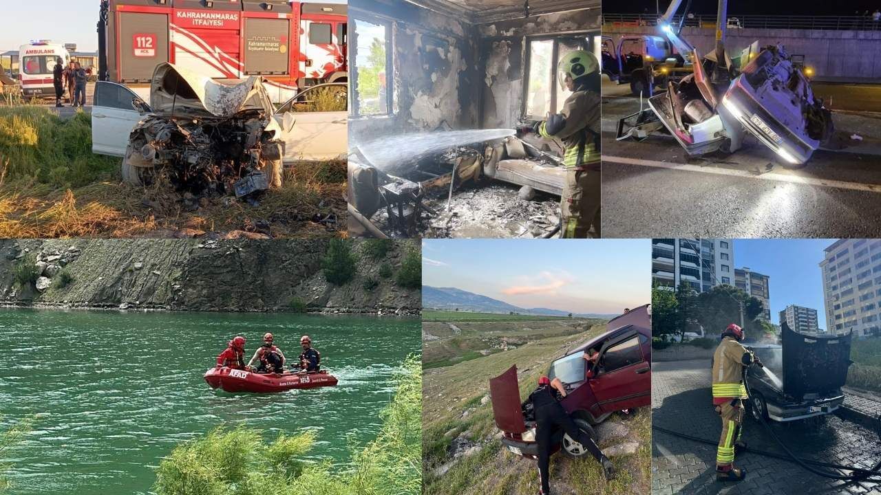 Kahramanmaraş İtfaiyesi Mayıs Ayında 554 Olaya Müdahale Etti