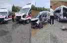 Ambulansla hafif ticari araç çarpıştı: 2’si polis, 7 yaralı