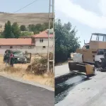 Hafif ticari araç, yol silindirine çarptı: 1 ölü, 1 ağır yaralı