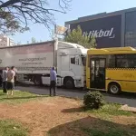 TIR, halk otobüsüne çarptı; 2'si ağır 3 yaralı