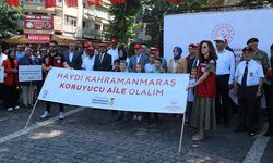 Koruyucu aile farkındalık yürüyüşü düzenlendi
