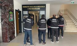 Kahramanmaraş'ta uyuşturucu operasyonunda 3 zanlı tutuklandı