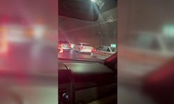 Tünelde artçı sarsıntıya yakalananların paniği kamerada