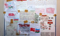 Azerbaycan'dan gelen yardımların içinden çıkan mektuplar duygulandırdı