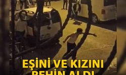 Eşini rehin aldı; polis bacağından vurdu