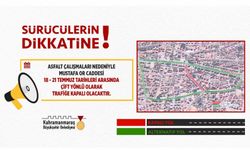 Mustafa Or Caddesi, 21 Temmuz’a Kadar Trafiğe Kapalı Olacak