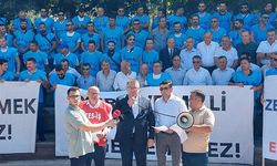 Akbelen maden sahası çalışanlarından, TBMM önünde açıklama