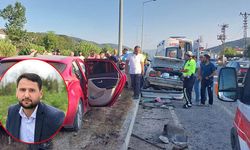 Kavşakta otomobiller çarpıştı: 1 ölü, 7 yaralı