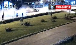 Kahramanmaraş'ta 3 aracın karıştığı kaza kamerada; 1 yaralı