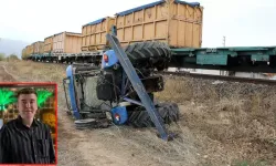 Hemzemin geçitte tren, traktöre çarptı: 1 ölü, 1 yaralı