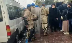 Jandarma ile eylem yapan işçiler arasında gerginlik: 92 gözaltı