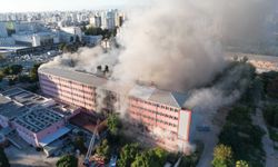 Eski devlet hastanesinde yangın