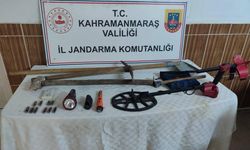 Kahramanmaraş'ta izinsiz kazı yapan 2 kişi suçüstü yakalandı