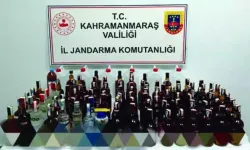 Kahramanmaraş'ta 102 şişe kaçak içki ele geçirildi