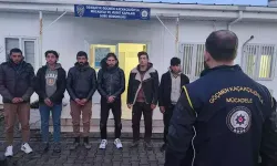Uygulamada durdurulan otomobilden 6 kaçak göçmen çıktı