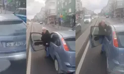 Yol verme kavgası; yolcu minibüsünün önünü kesti