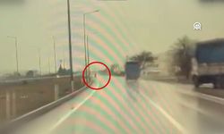 Kahramanmaraş'ta bir kişinin öldüğü kaza araç kamerasına yansıdı
