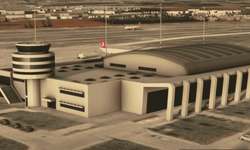 Simülasyon oyununa konu olan Kahramanmaraş Havalimanı hala aynı