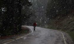 Kahramanmaraş'a mayıs ayında yağan kar böyle görüntülendi