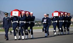 Kaza kırıma uğrayan eğitim uçağında şehit olan pilotlar için tören düzenlendi