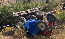 Kahramanmaraş'ta devrilen traktördeki 1 kişi öldü, 1 kişi yaralandı
