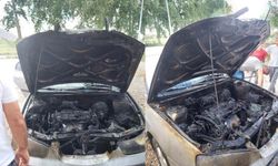 Kahramanmaraş'ta otomobil yangını