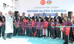 Bakan Tekin, Azerbaycan tarafından yaptırılan okulun açılışını gerçekleştirdi