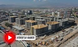 Kahramanmaraş'ta Ebrar Sitesi'nin yerine yapılan 32 bloklu inşaatta sona yaklaşıldı