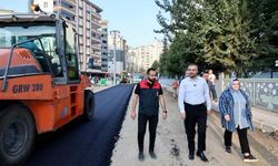 Başkan Toptaş, Tekerek Mahallesi’ndeki asfalt çalışmalarını yerinde inceledi