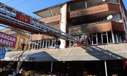 Kahramanmaraş'ta market deposunda yangın