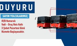 Şehir Merkezinde Yeni Toplu Taşıma Hattı Hizmete Başlıyor