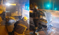 Kahramanmaraş’ta araç yangını büyümeden söndürüldü